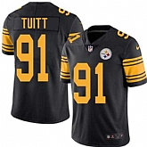 Nike Men & Women & Youth Steelers 91 Stephon Tuitt Black Color Rush Limited Jersey,baseball caps,new era cap wholesale,wholesale hats